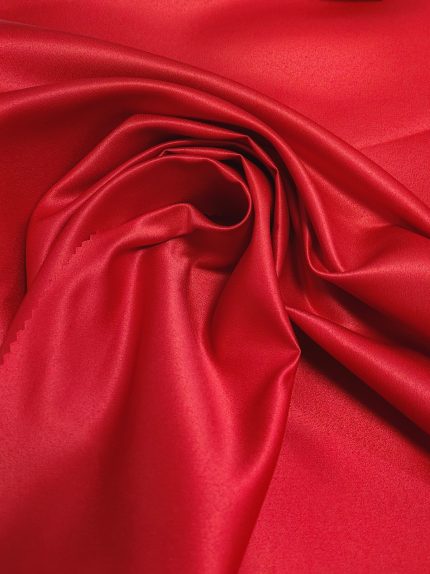 najjeftiniji mat čvrst saten u boji crvena za haljine i dekoraciju