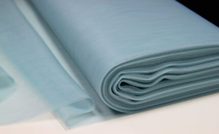 til najvišeg kvaliteta u boji maglovito plava sa sitnom mrežicom za haljine i suknje