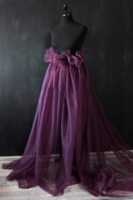 til najvišeg kvaliteta u boji šliva sa sitnom mrežicom za haljine i suknje