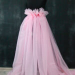 til najvišeg kvaliteta u boji svetlo roze sa sitnom mrežicom za haljine i suknje