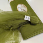 meki til u boji maslinasto zelena za odeću i dekoraciju