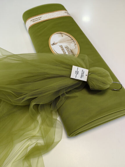 meki til u boji maslinasto zelena za odeću i dekoraciju