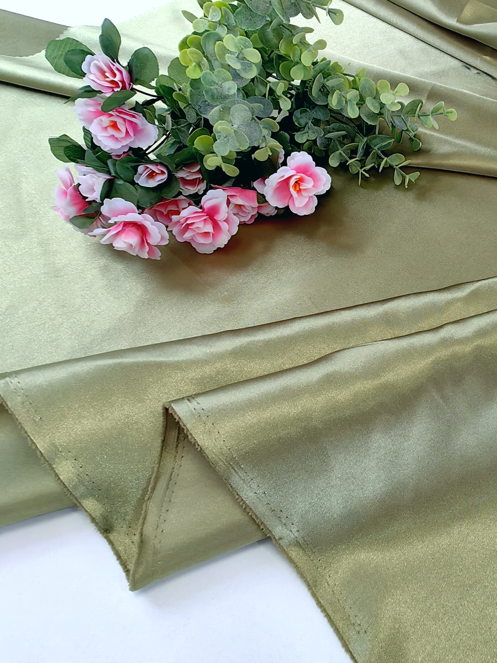 SATEN KRISTAL boja MASLINASTO ZELENA #106 - Слика 5